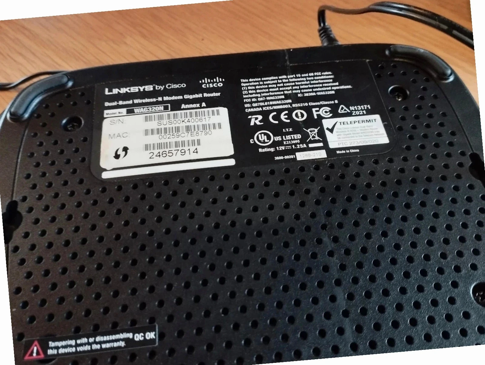 Enrutador inalámbrico Sisco Linksys. Modelo Wag32on – photo 3